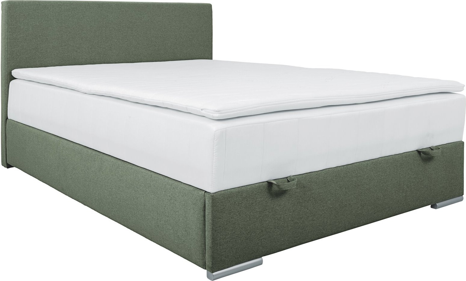 Thumbnail - Z2 Boxspringbett TOM, grün, Stoff