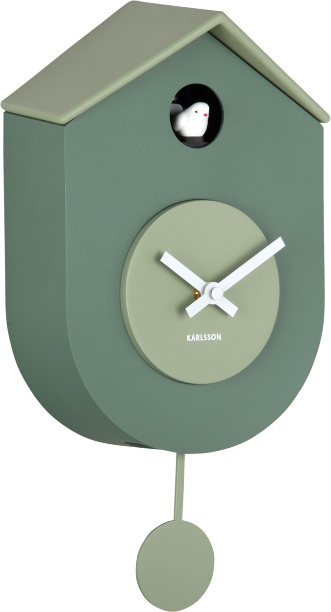 KARLSSON Wanduhr Grato CUCKOO, Kunststoff