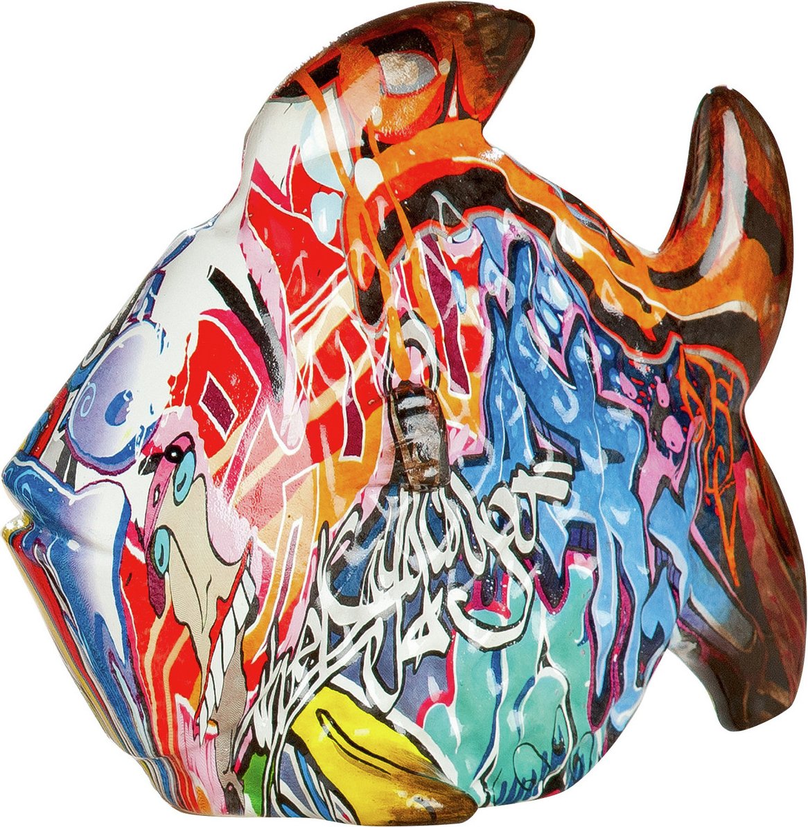 Zurbrüggen Poly Fisch Street Art, Kunstharz