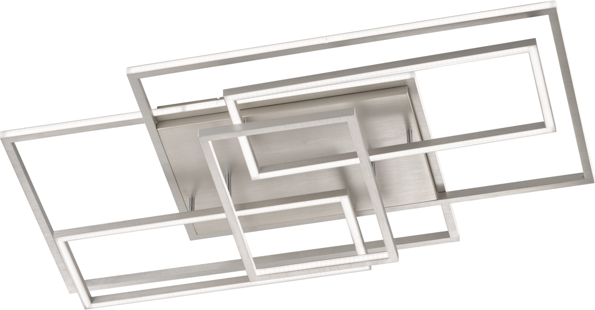 WOFI Leuchten LED-Deckenleuchte VISO, Materialmix