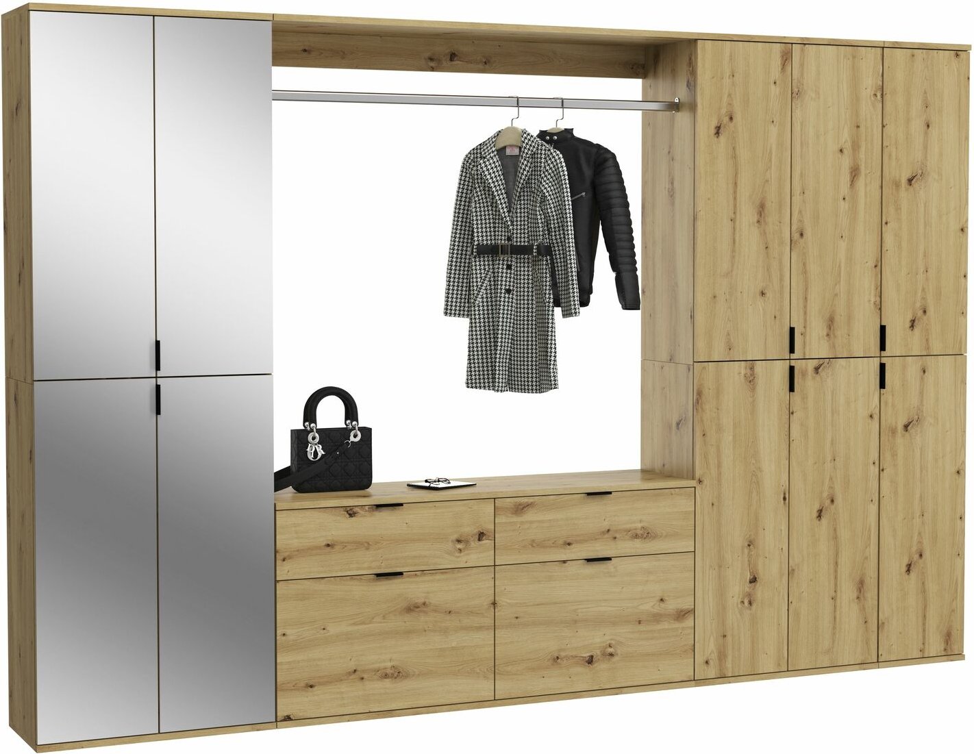 MID.YOU Garderobenkombination PROJEKT X, Holznachbildung