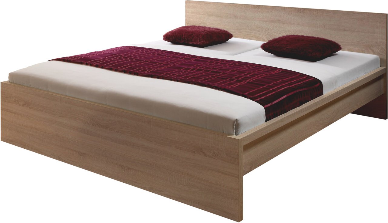 Z2 Bett MALMÖ, Eiche sägerau/sonoma, Holznachbildung