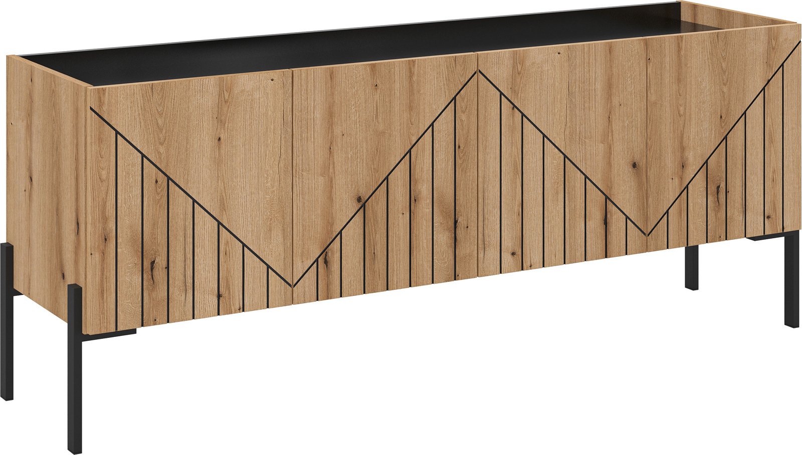 MID.YOU TV Lowboard, Holznachbildung