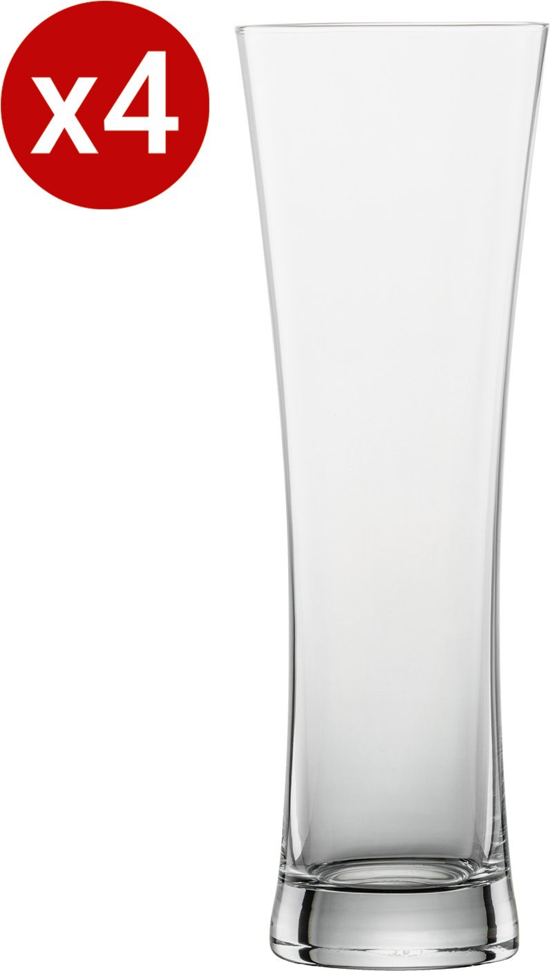 SCHOTT ZWIESEL 4-tlg. Weizenbiergläser Set BEER BASIC, Kristallglas