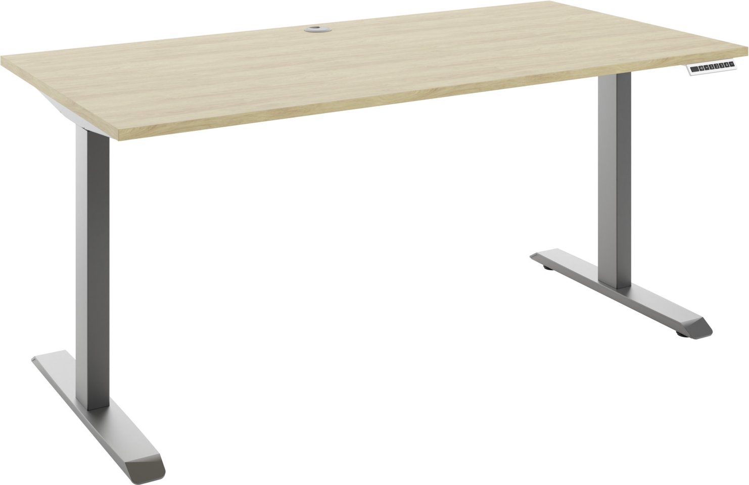 Manjana E-Schreibtisch 2-motorig OHIO, Holz