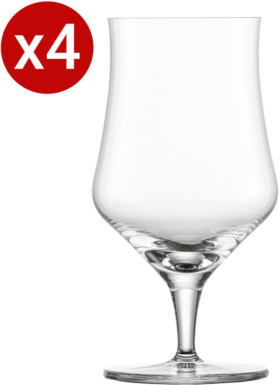 SCHOTT ZWIESEL 4-tlg. Biergläser Set BEER BASIC, Kristallglas