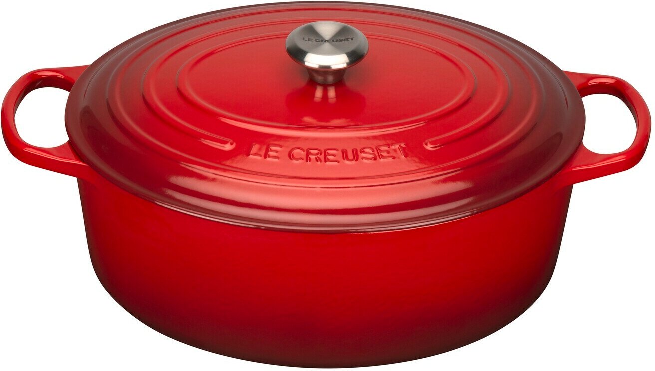 LE CREUSET Bräter Oval 35cm Kirschrot, Gusseisen