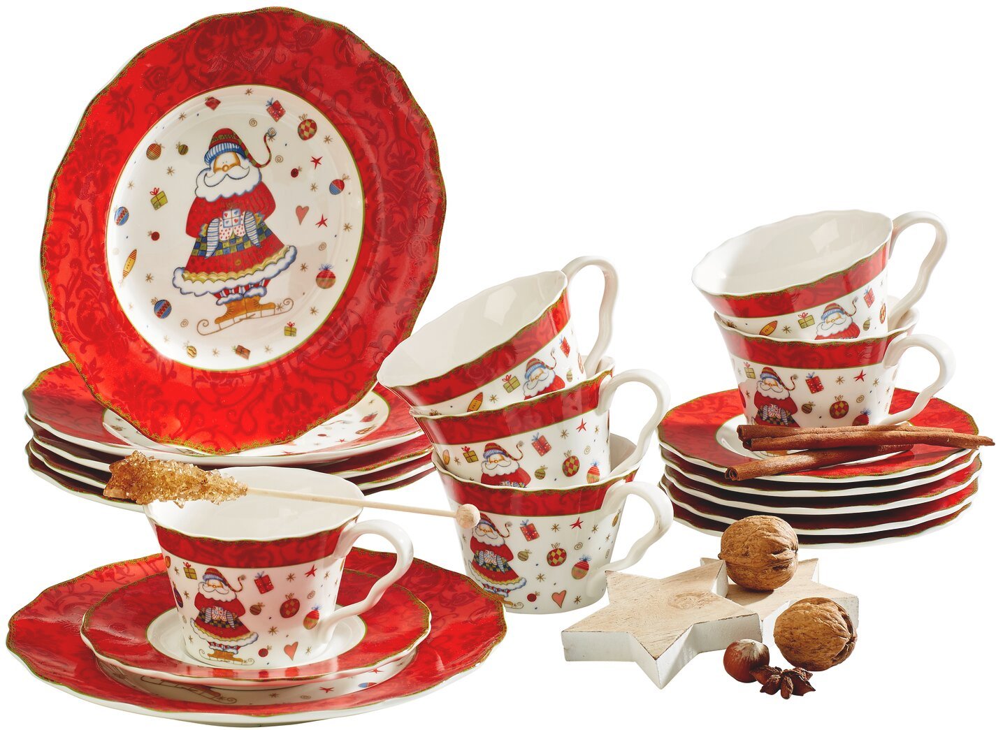 X-Mas Kaffeeservice 18-tlg., Keramik