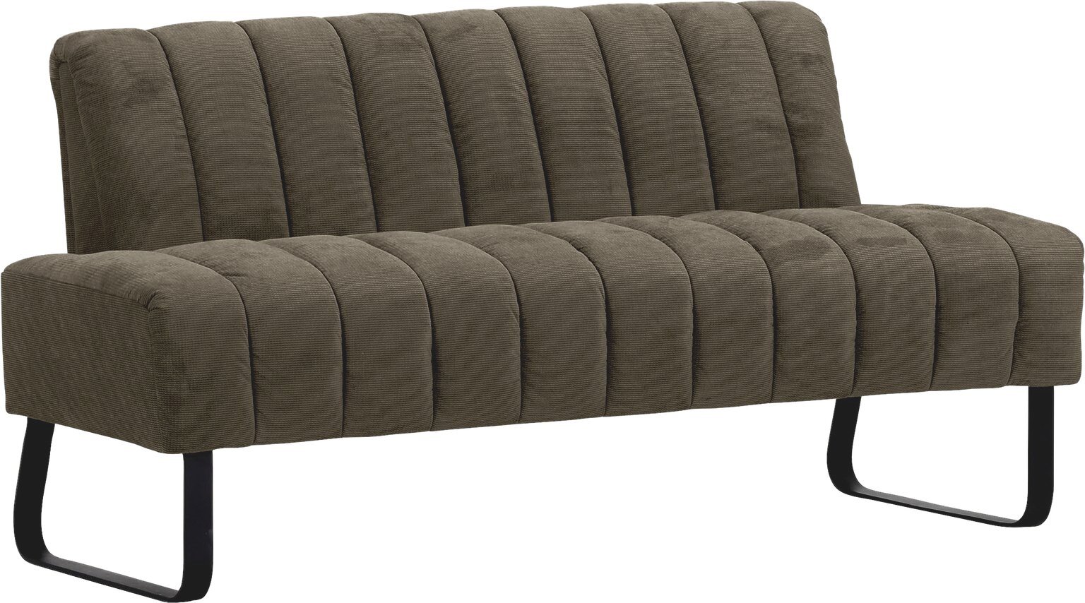 Novel 2,5er-Sitzbank LAILA, dunkelbraun, Cord