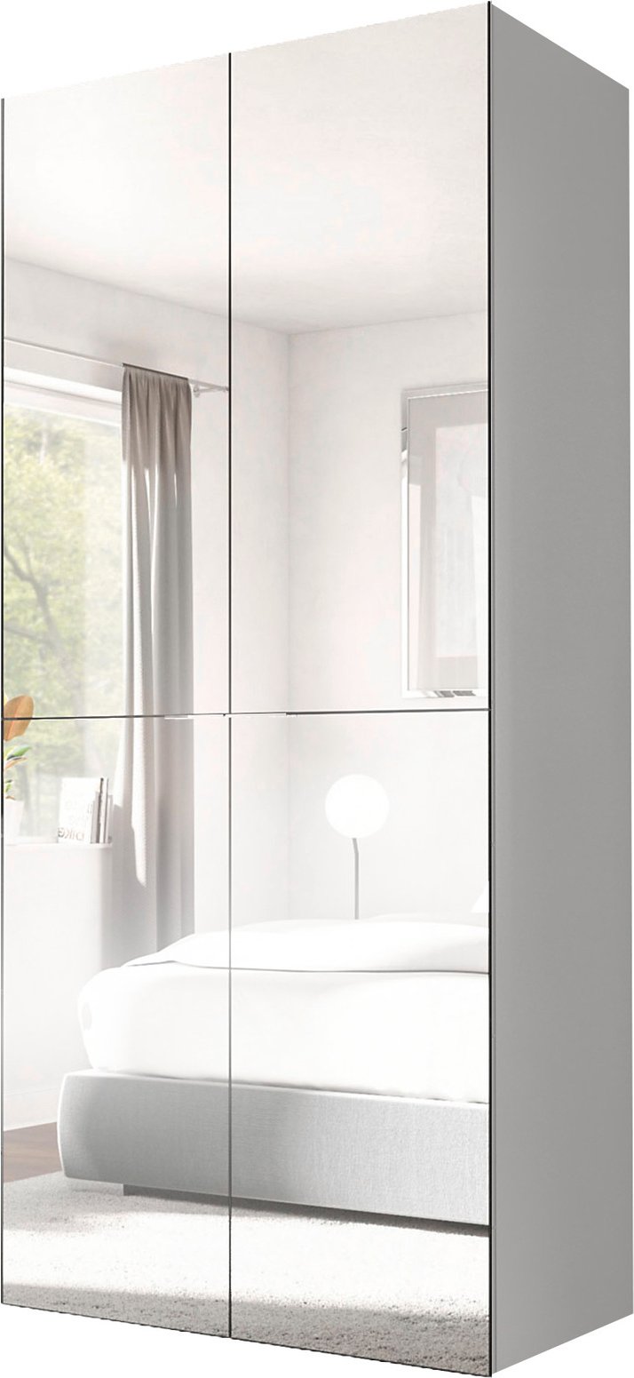 Novel Spiegel-Stauraumschrank 90cm FOCUS, Holznachbildung