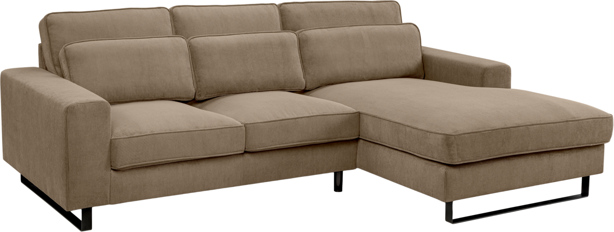 MID.YOU Sofa L-Form rechts BOLIVIA, Polyester