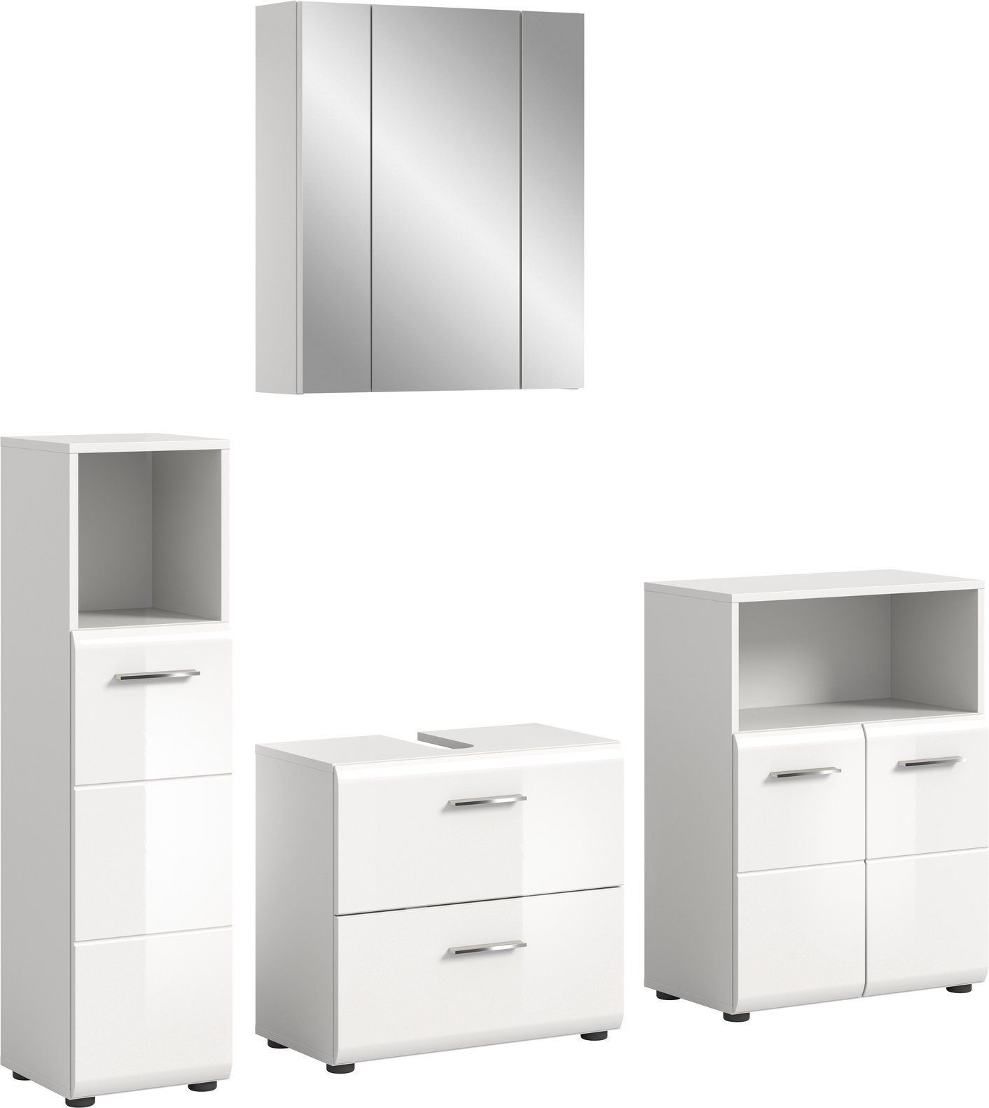 MID.YOU Badkombination ICE, Holznachbildung