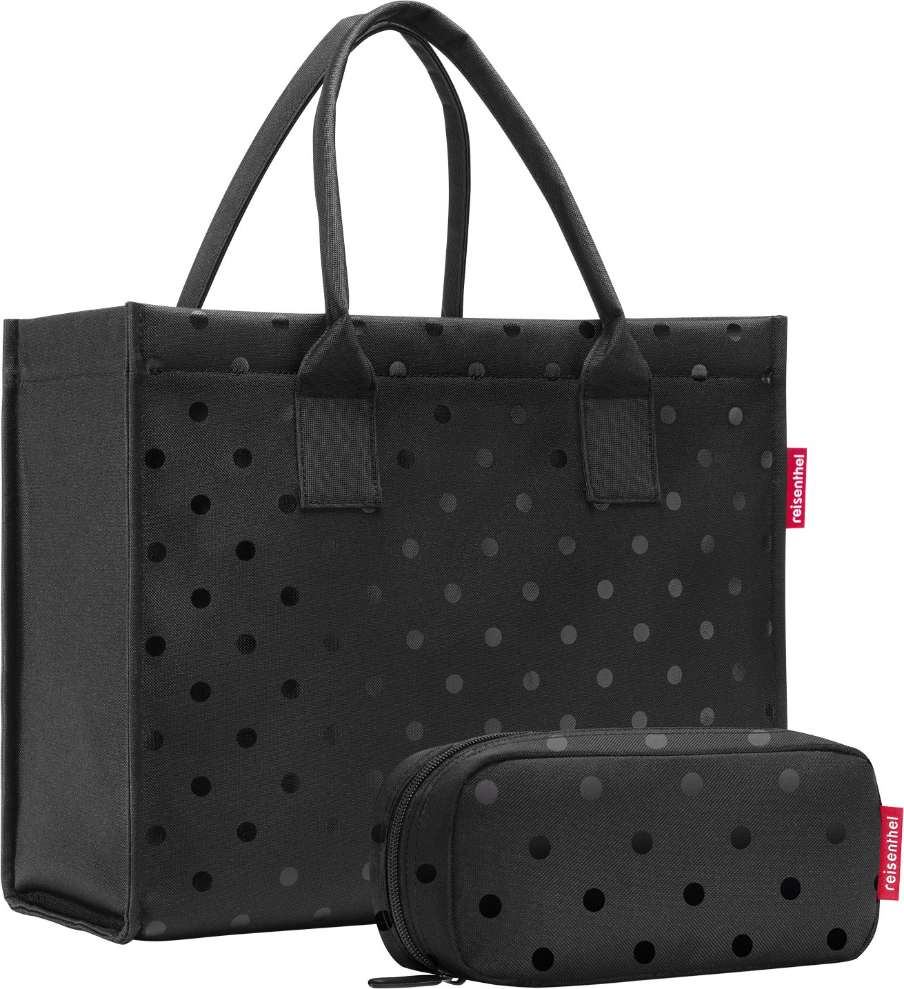 Reisenthel Daily Shopper Set Glossy DOTS BLACK, Polyester