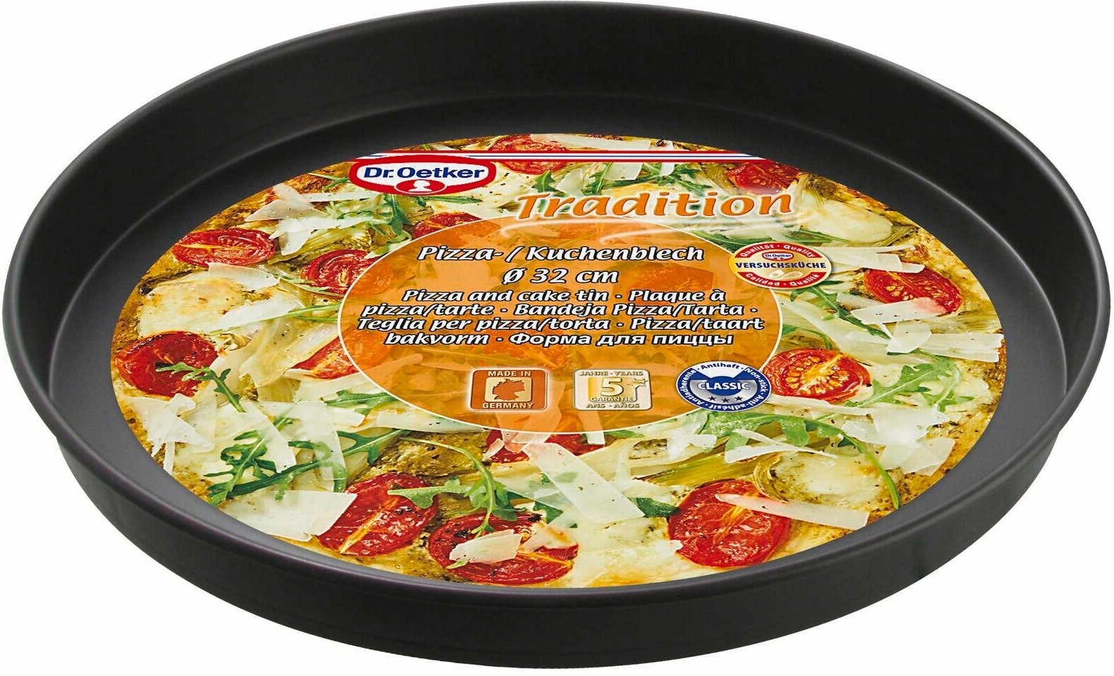 Dr. Oetker Pizzablech TRADITION, Stahl
