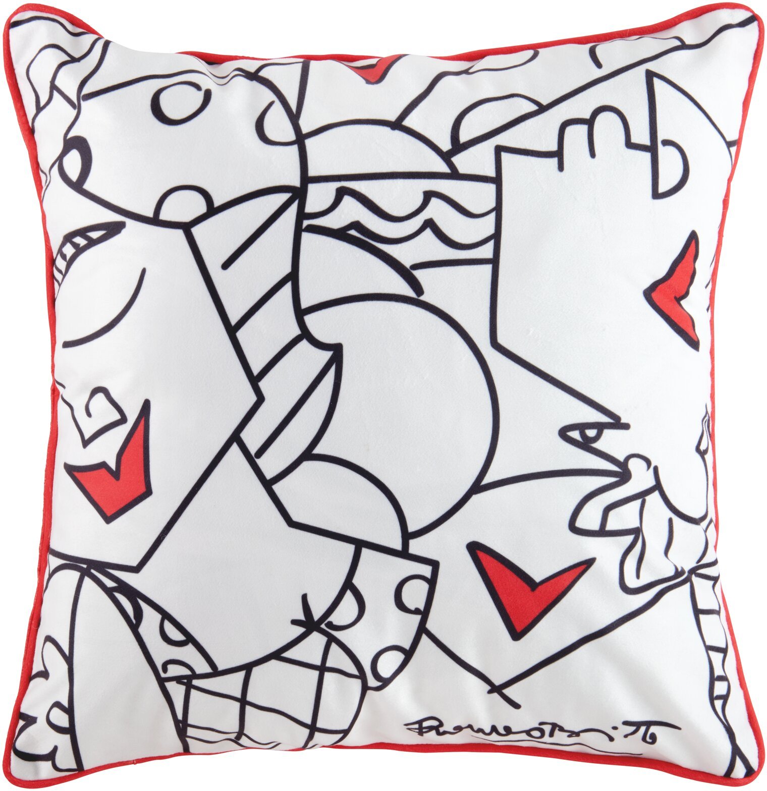 Britto Kissenhülle BRITTO, schwarz, Polyester