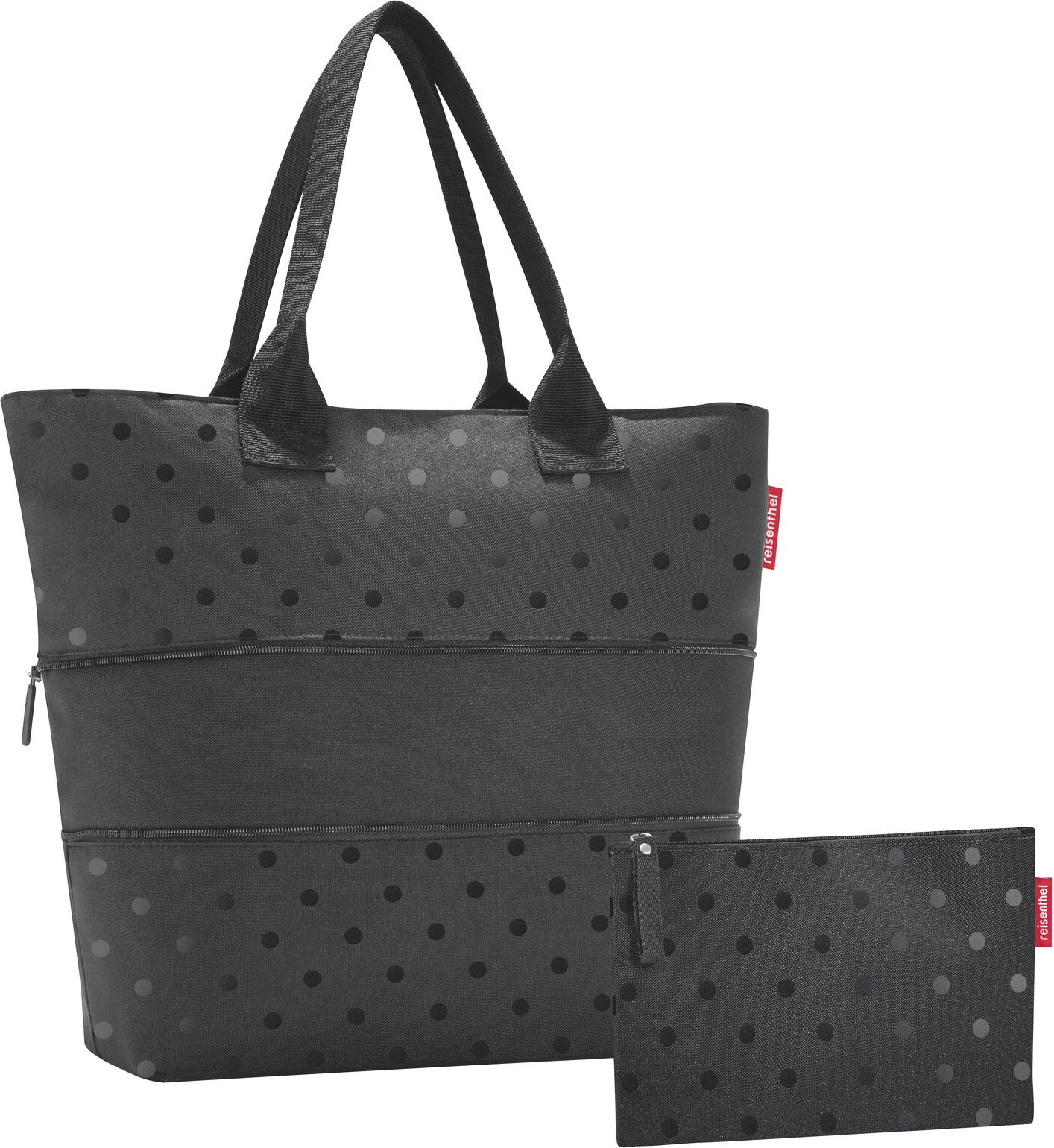 Reisenthel Shopper Set Glossy Dots Black, Polyester