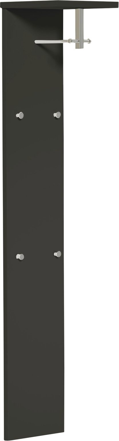 Thumbnail - Moderano Garderobepaneel LECCO, anthrazit, MDF