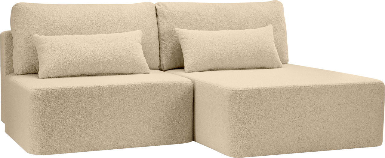 MID.YOU Schlafsofa L-Form rechts AMSTERIX, Polyester