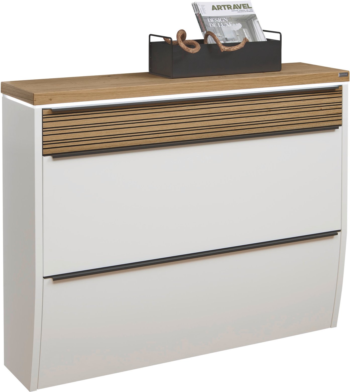 Dieter Knoll XL-Hängeschuhschrank LED ARCO NOVA, Holznachbildung