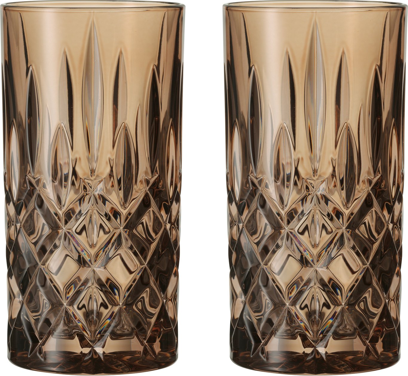 Nachtmann Longdrinkgläser 2er Set Tobacco NOBLESSE, Kristallglas