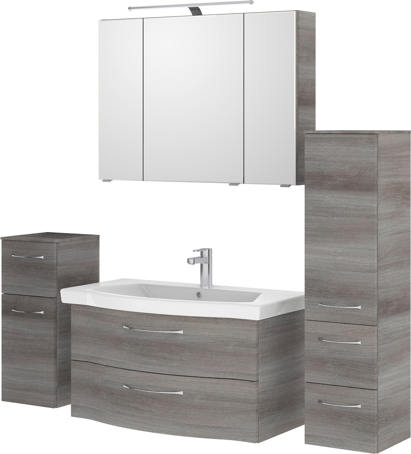 Pelipal Badblock SERIE 6005 SPRINT, Holznachbildung