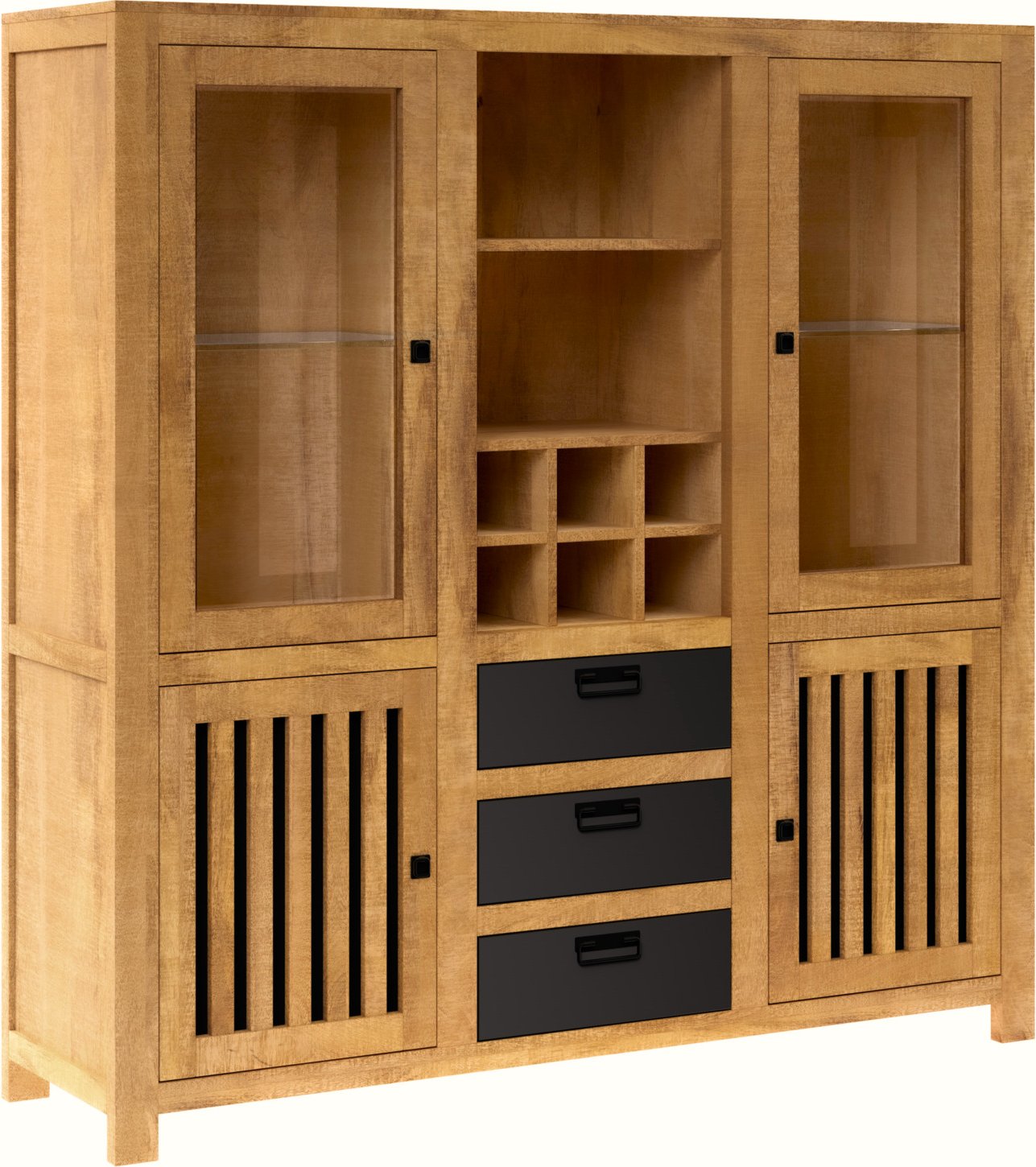 Landscape Highboard BARANDA, Massivholz