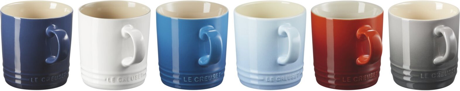 LE CREUSET Becherset 6-tlg., Steingut