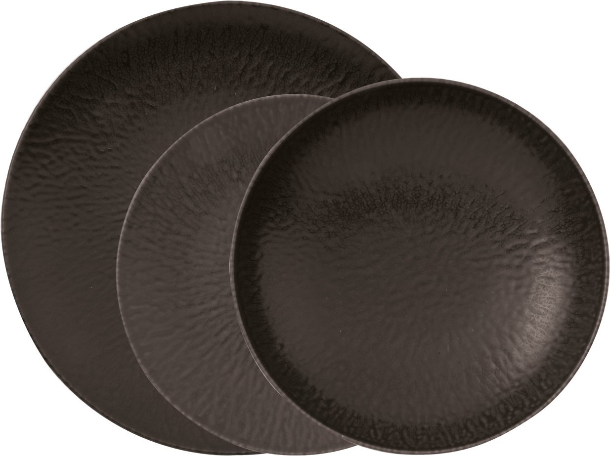 Arthur Krupp Tellerset 12-tlg. Onyx, Steinzeug