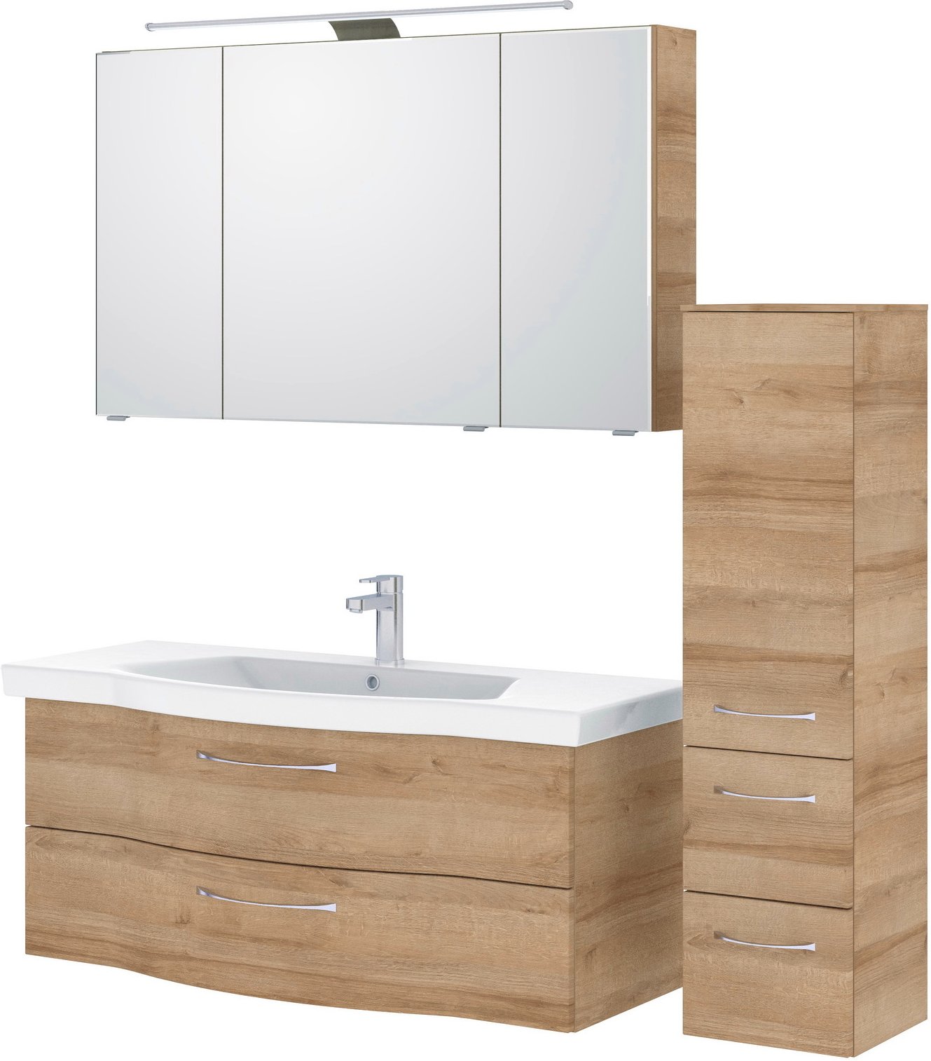 Pelipal Badblock SERIE 6005 SPRINT, Holznachbildung