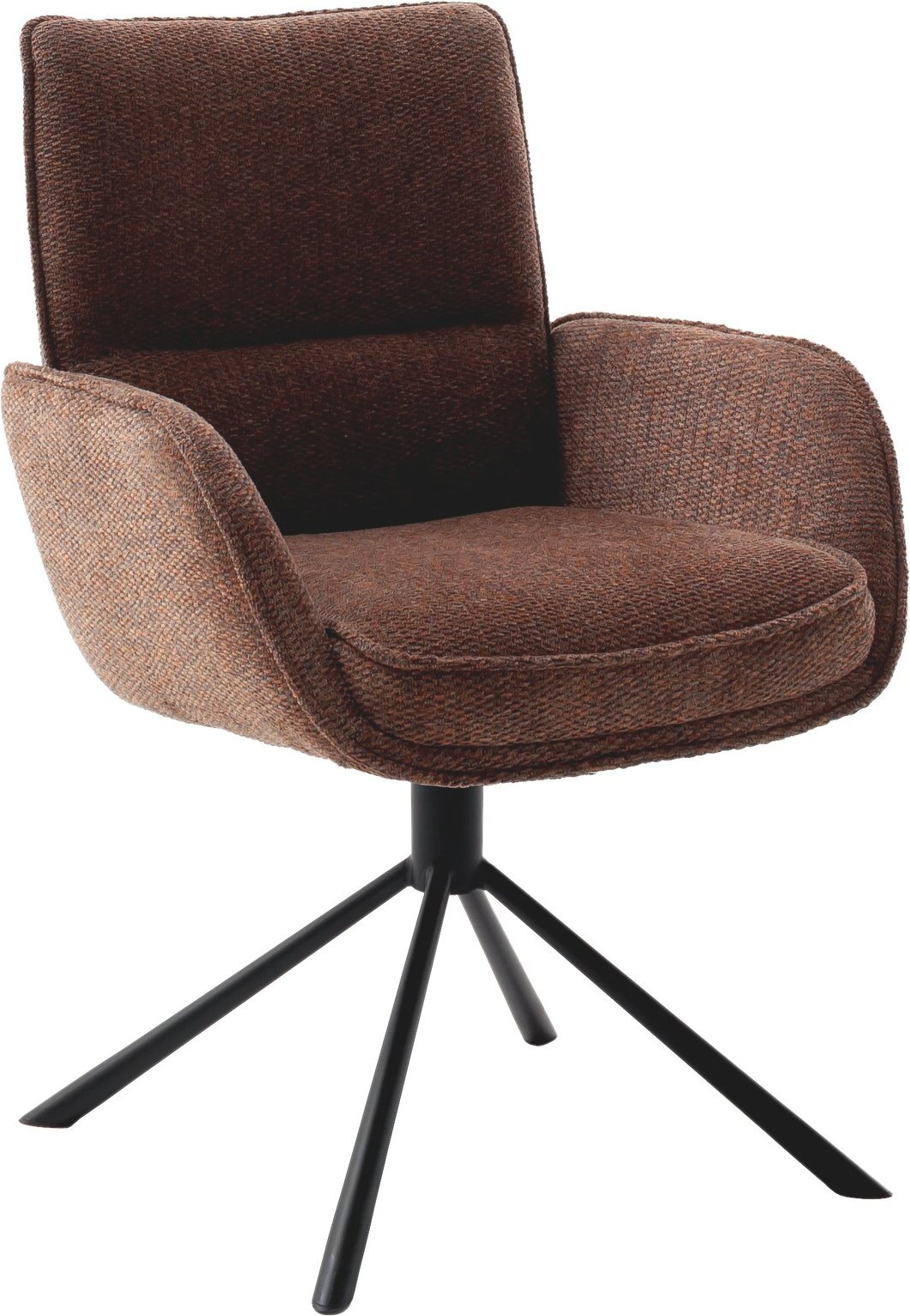 Novel Armlehnstuhl ISABEL, braun, Stoff