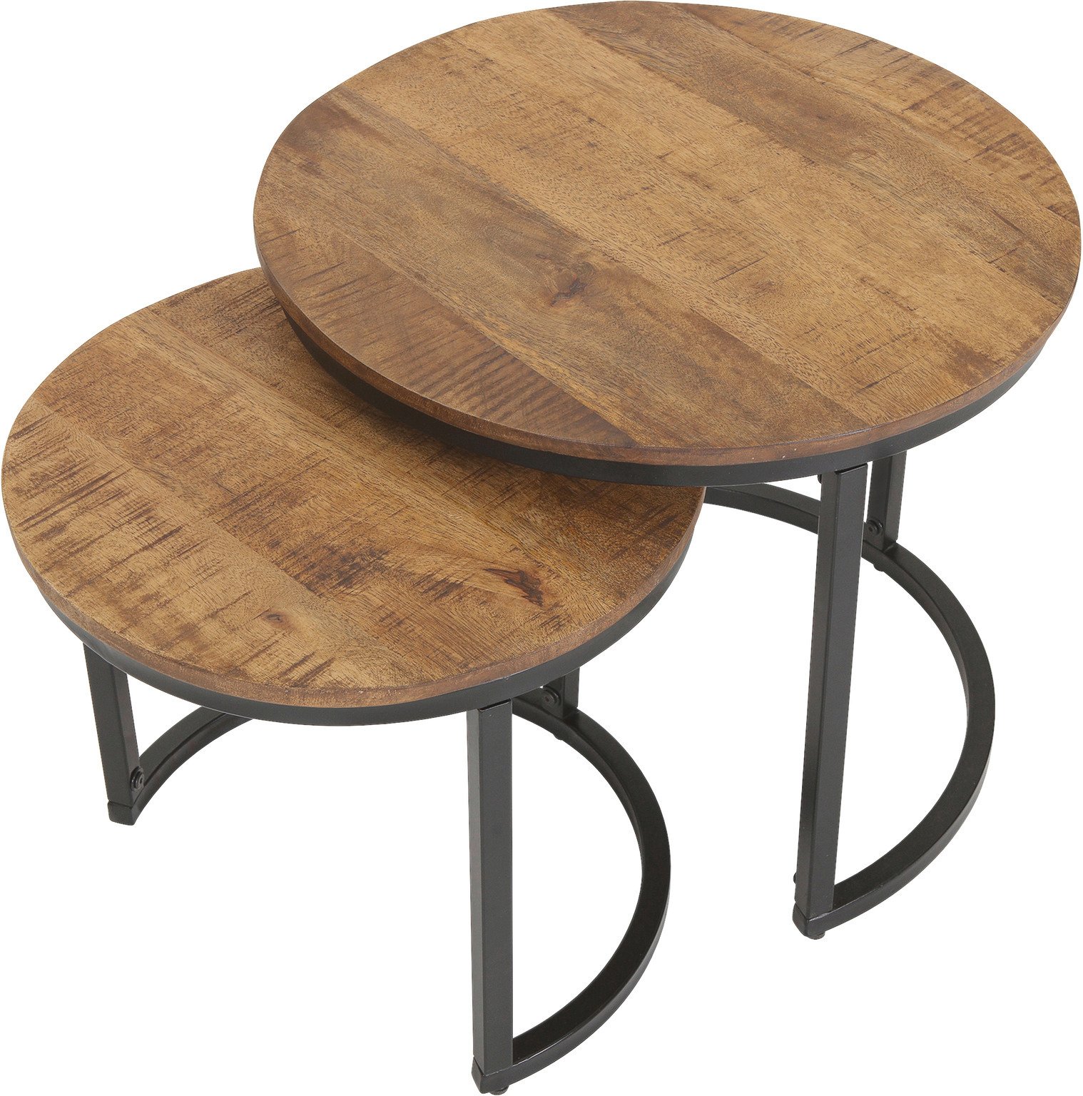 Z2 Beistelltisch 2er-Set BARNEY, Massivholz