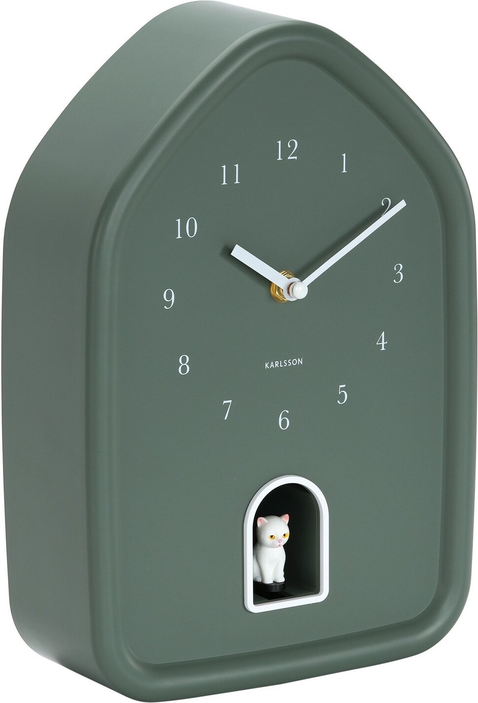 KARLSSON Wanduhr MODERN KITTY, Kunststoff
