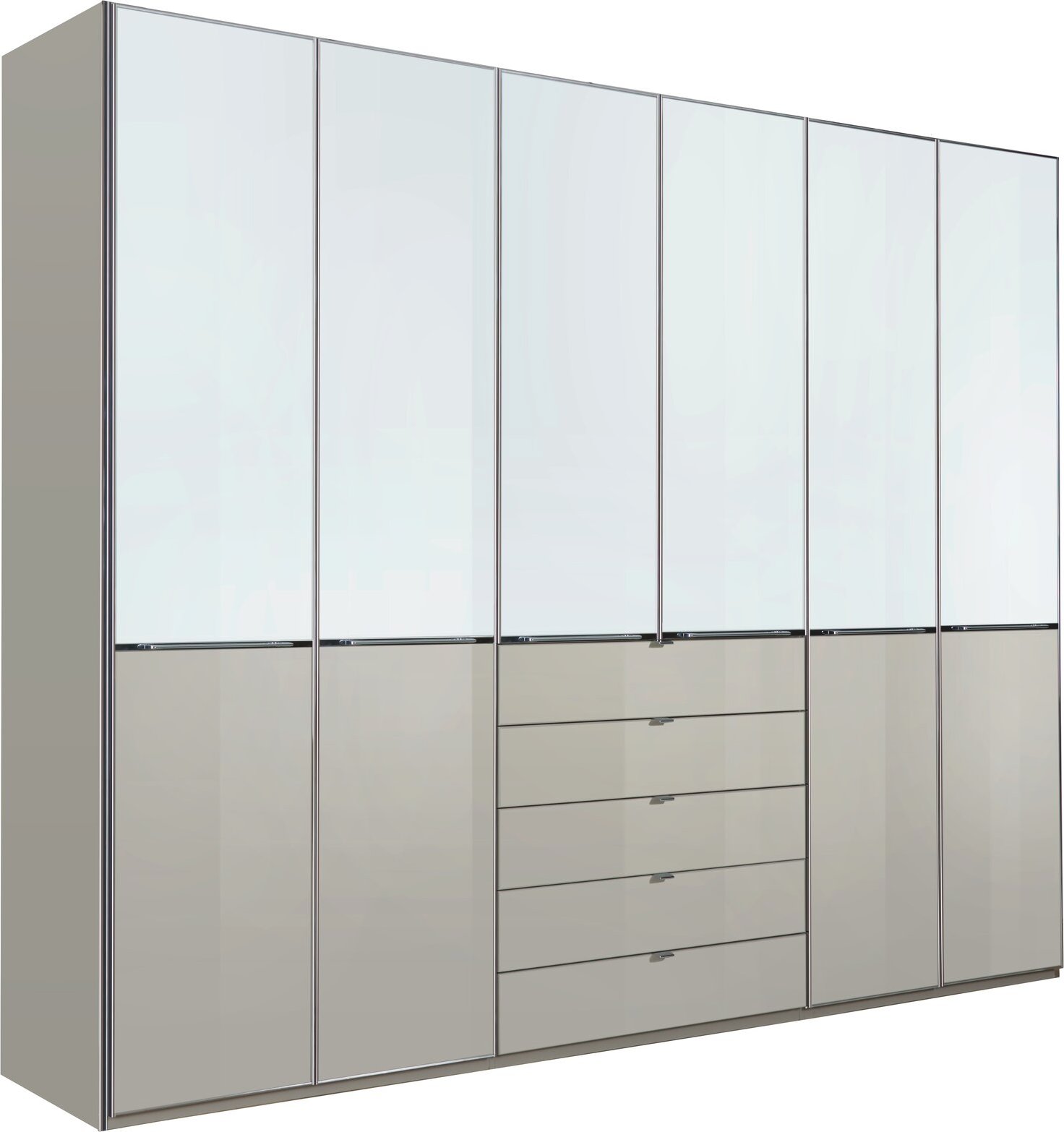 Novel Funktionsdrehtürenschrank SHANGHAI 2, Holznachbildung