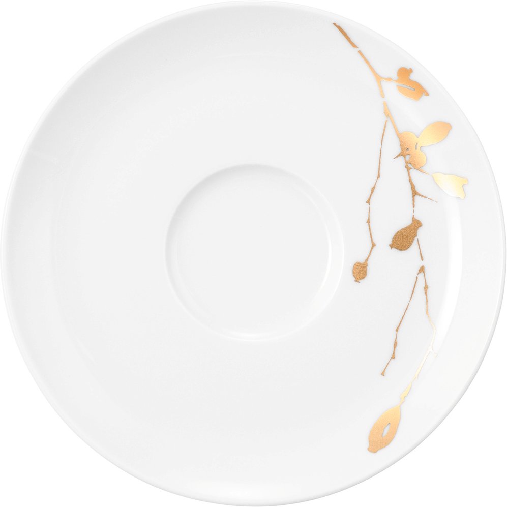 Seltmann Weiden Kombi-Untertasse LIBERTY GOLDEN ROSE, Porzellan