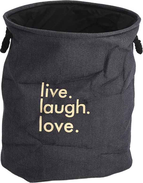 Zeller Present Wäschesammler "Denim", Baumwolle