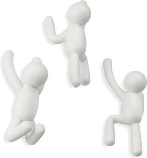 Zurbrüggen Buddy Wandhaken weiss, Kunststoff