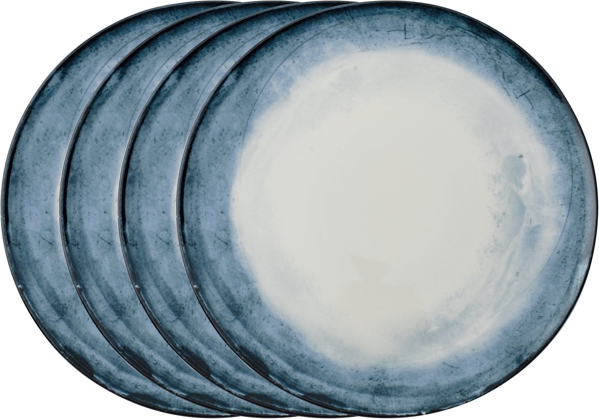 Arthur Krupp Pizzateller Shade Sea 4-tlg., Porzellan
