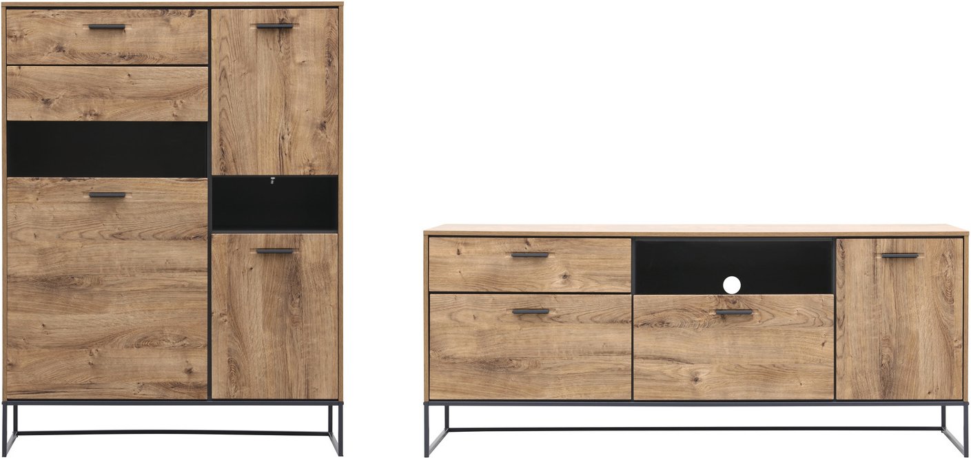 Zurbrüggen Wandkombination MANHATTAN, Holznachbildung