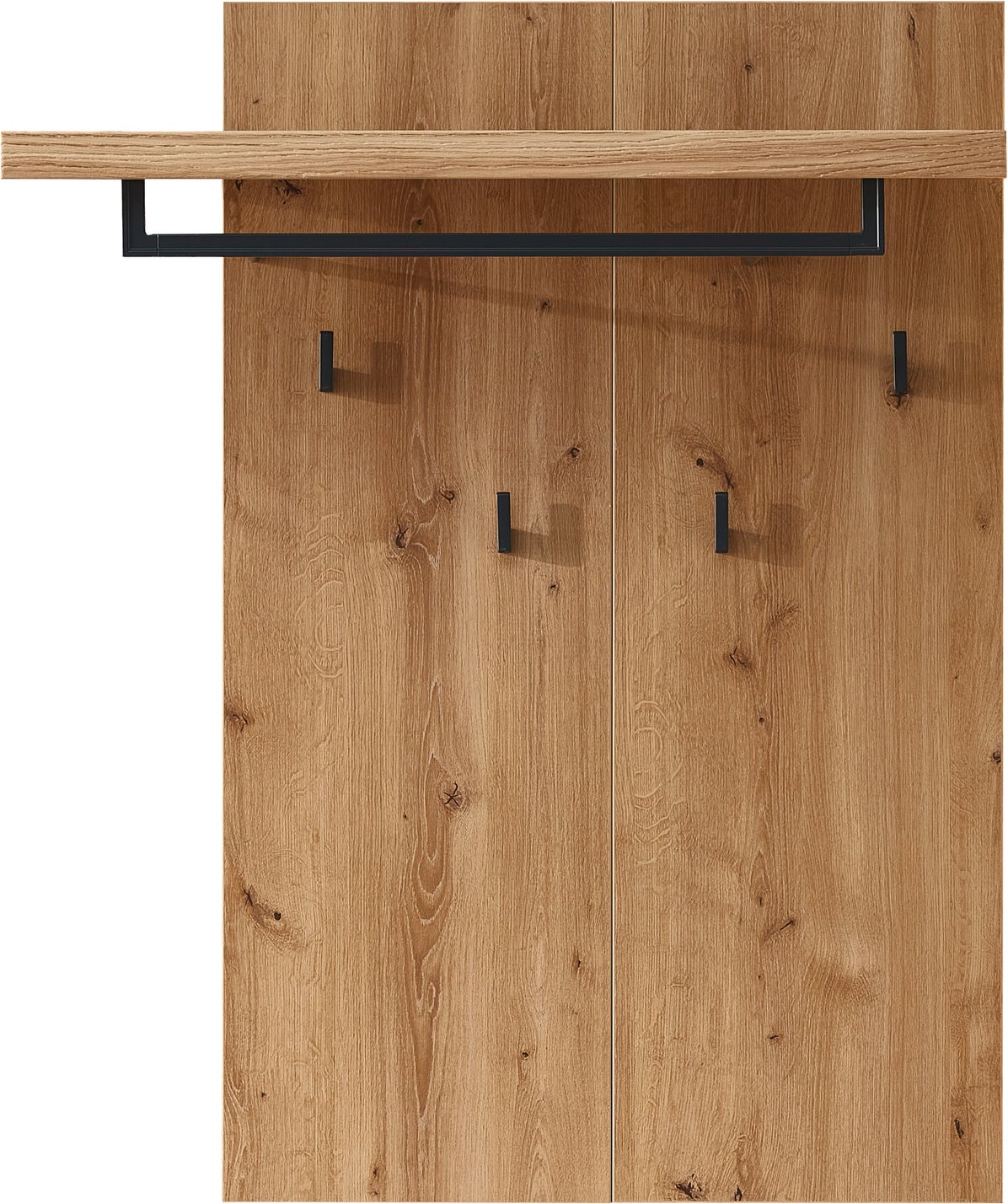 Linea Natura Garderobenpaneel Überstand li. PERSIKO, Massivholz