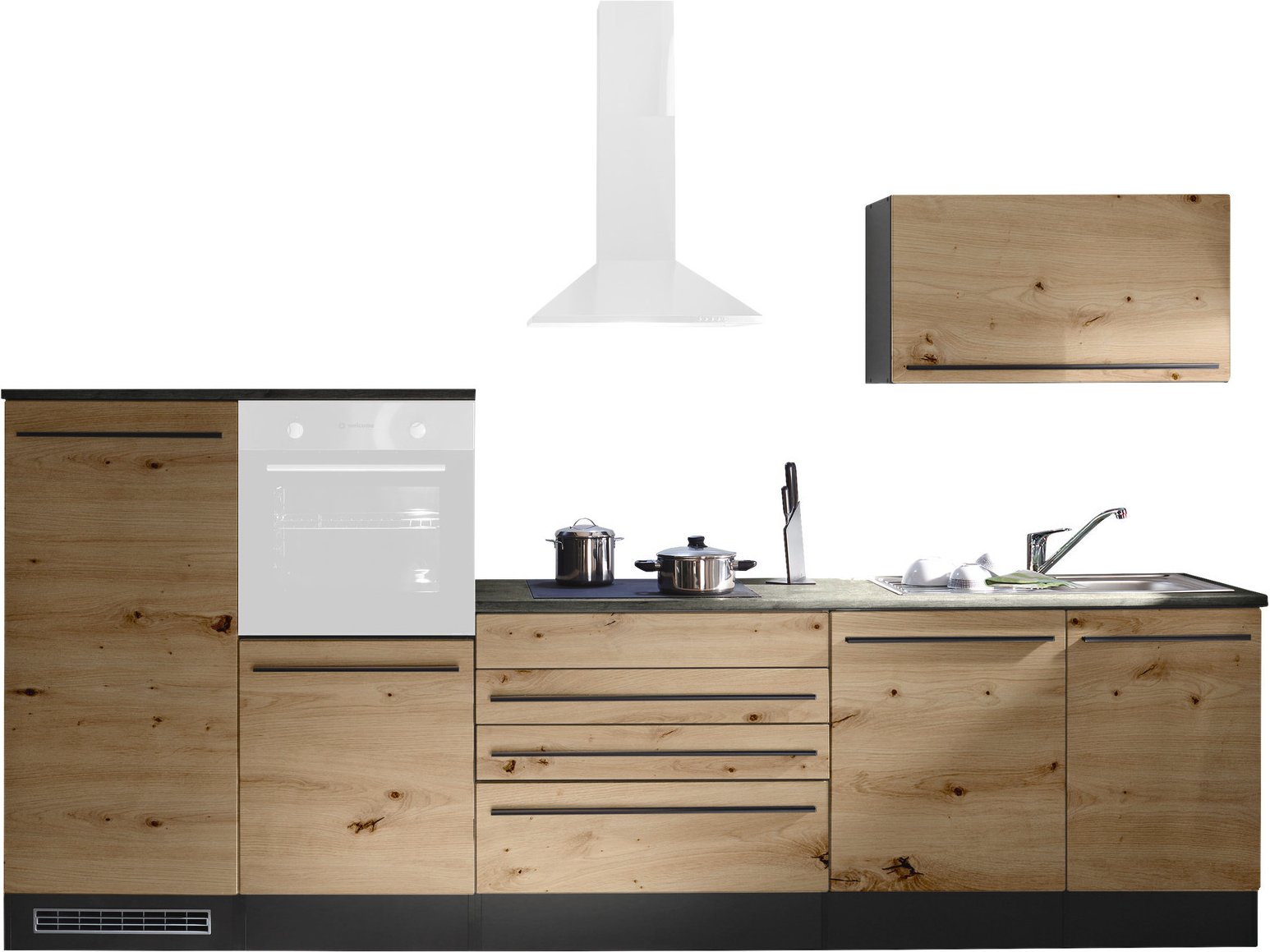 Yourkitchen Küchenblock 320 OHNE E-Geräte JAZZ, Holznachbildung