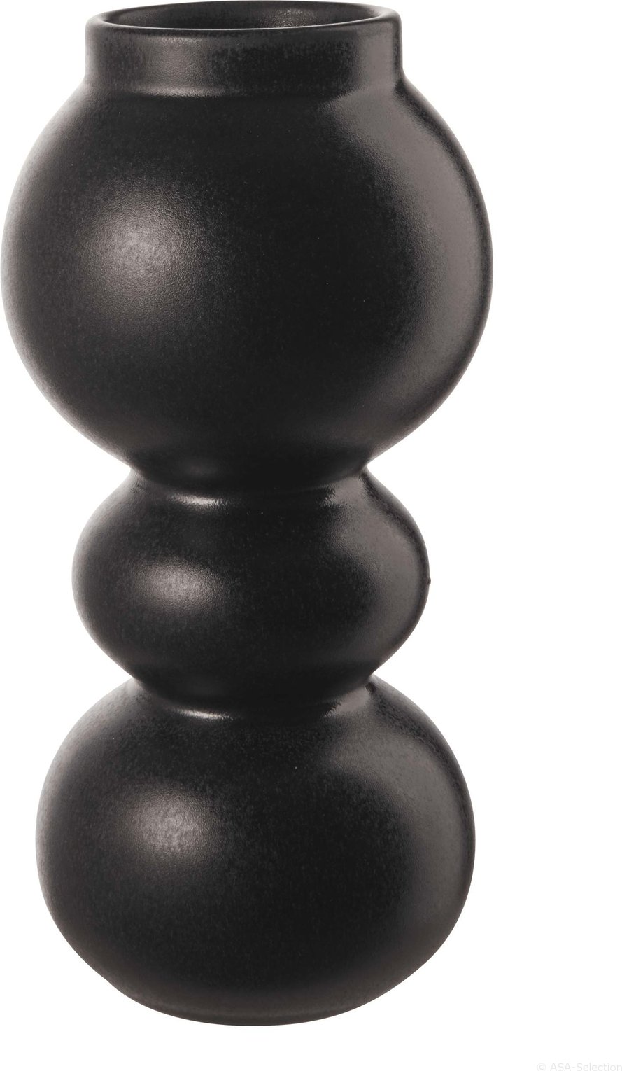 ASA SELECTION Vase BLACK IRON, Steingut