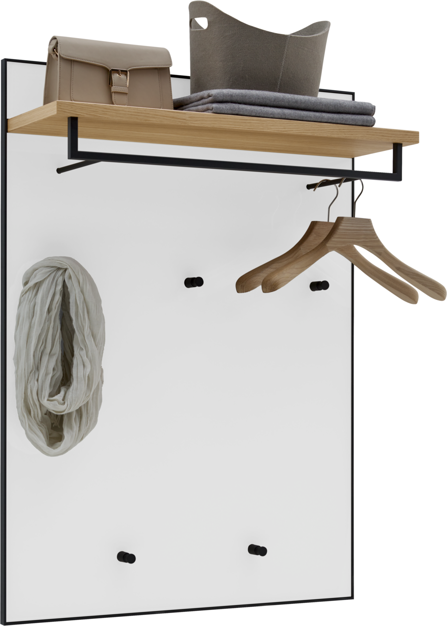 Dieter Knoll Garderobenpaneel breit ATINA, Glas