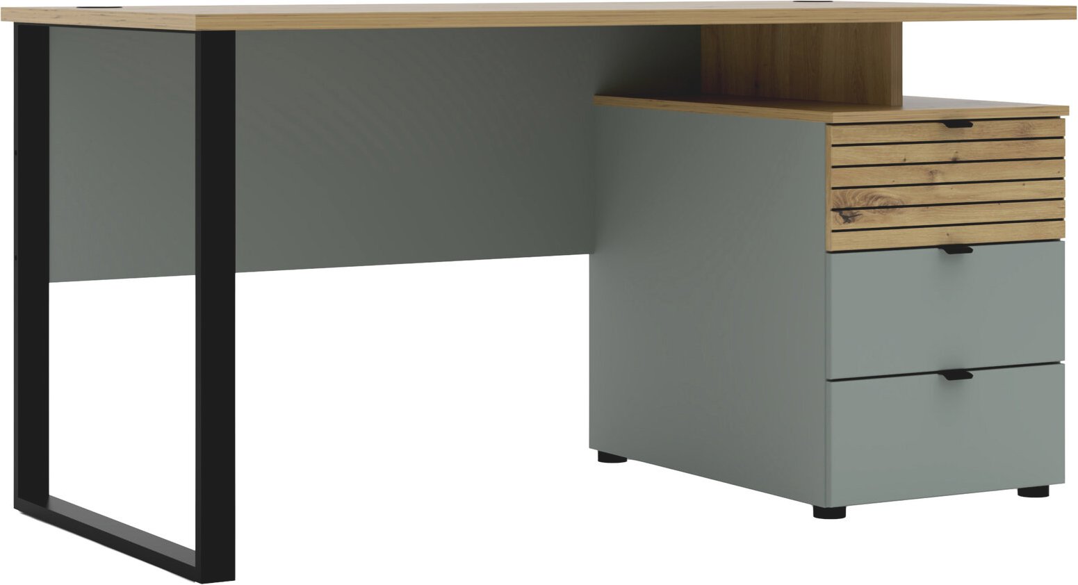 Voleo Schreibtisch DIANA, schilf, Holznachbildung