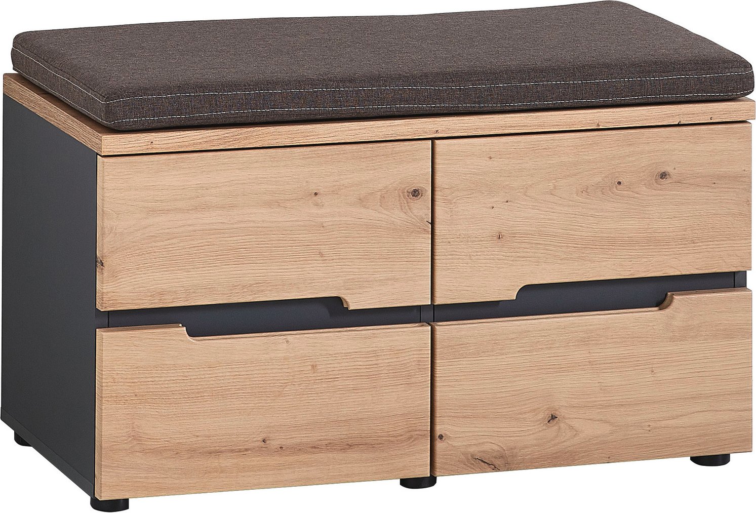 Voleo Garderobenbank DETROIT, Holznachbildung