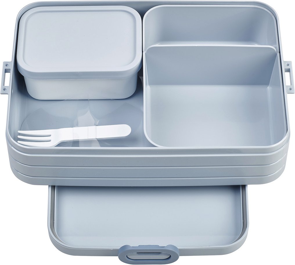 Thumbnail - Mepal Bento Lunchbox large Nordic blue TAKE A BREAK, Materialmix