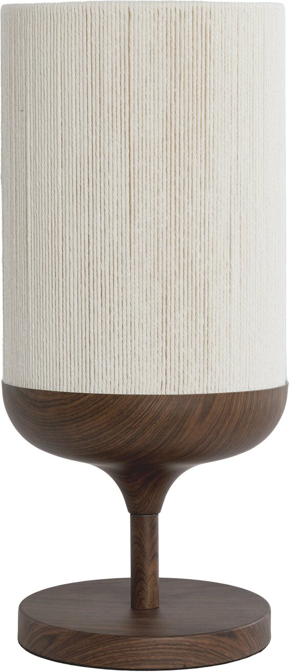 Light&Living Tischleuchte DANIA, dunkelbraun, Materialmix