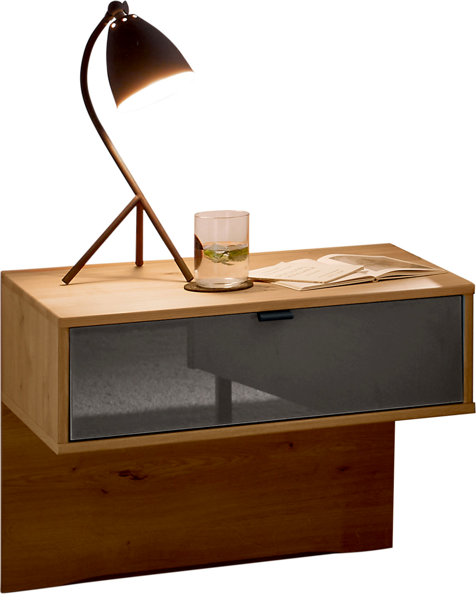 Dieter Knoll Nachtschrank-Paar ALESA, Teilmassiv