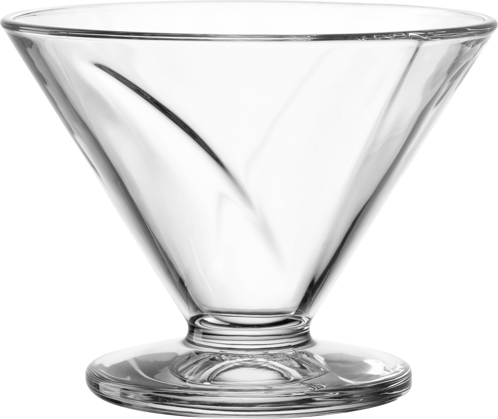 Leonardo Schale auf Fuß CONO, Glas