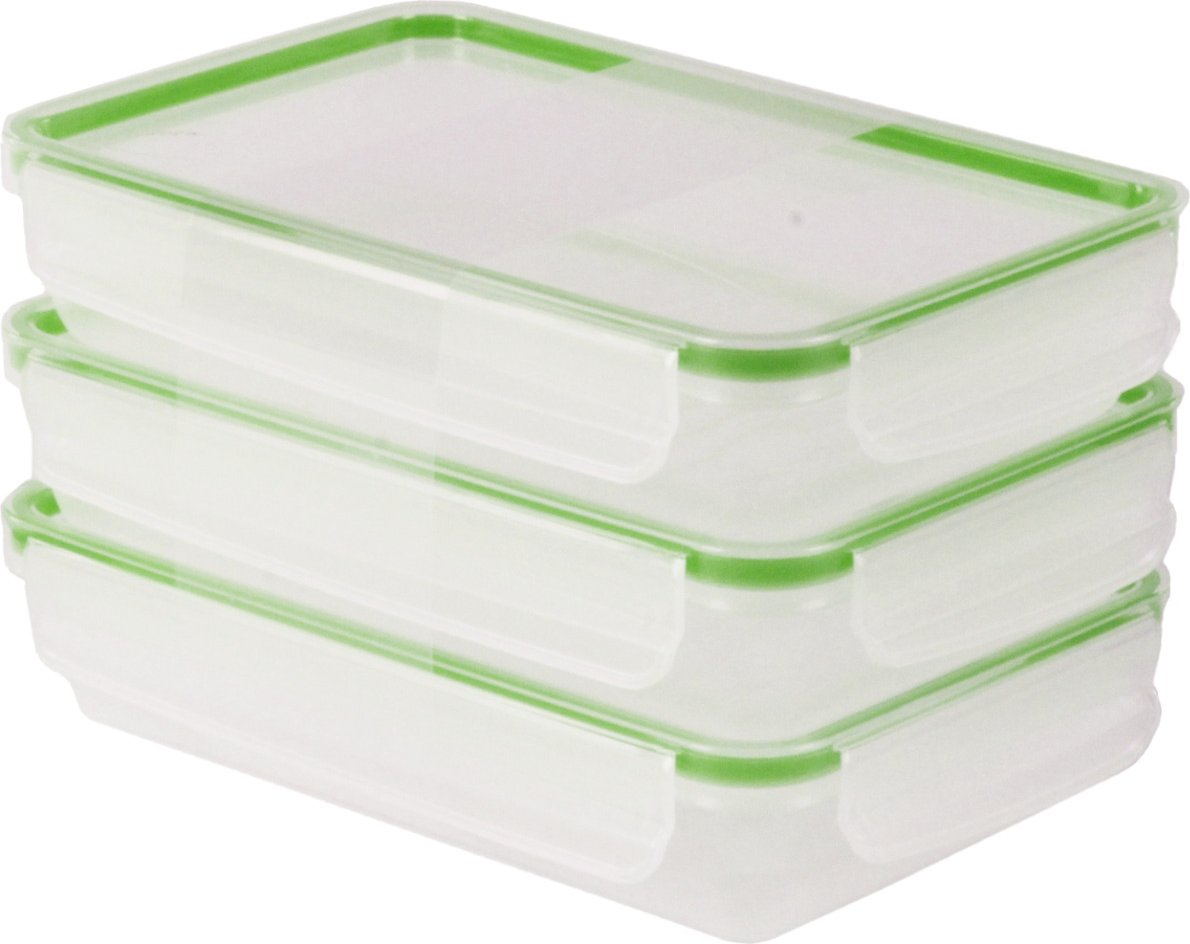 rotho Kühlschrankdose 3-tlg. 1,0l CLIC & LOCK, Kunststoff