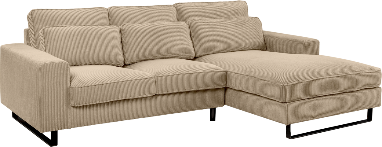 MID.YOU Sofa L-Form rechts BOLIVIA, Polyester